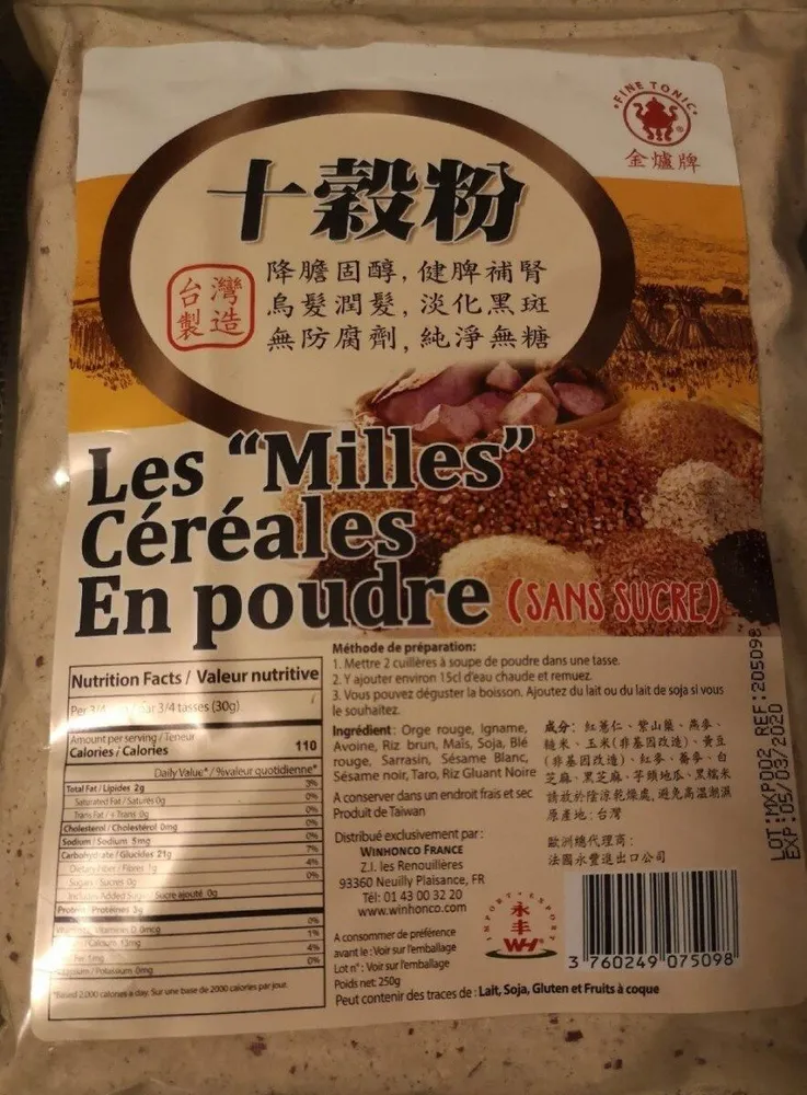 les "milles" céréales en poudre
