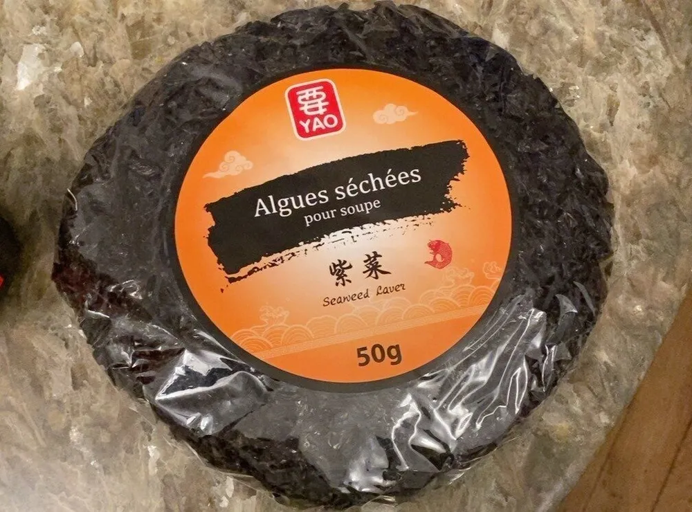 Algues séchées pour soupe
