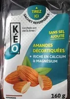 Amandes décortiquées