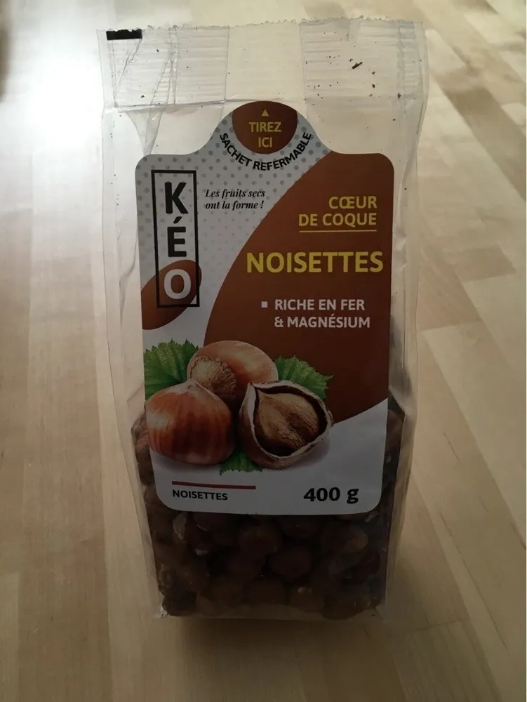 Noisettes coeur de coque