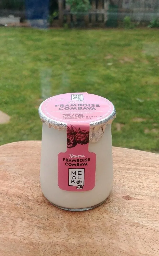 Yaourt Mealk - Saveur Framboise Combava