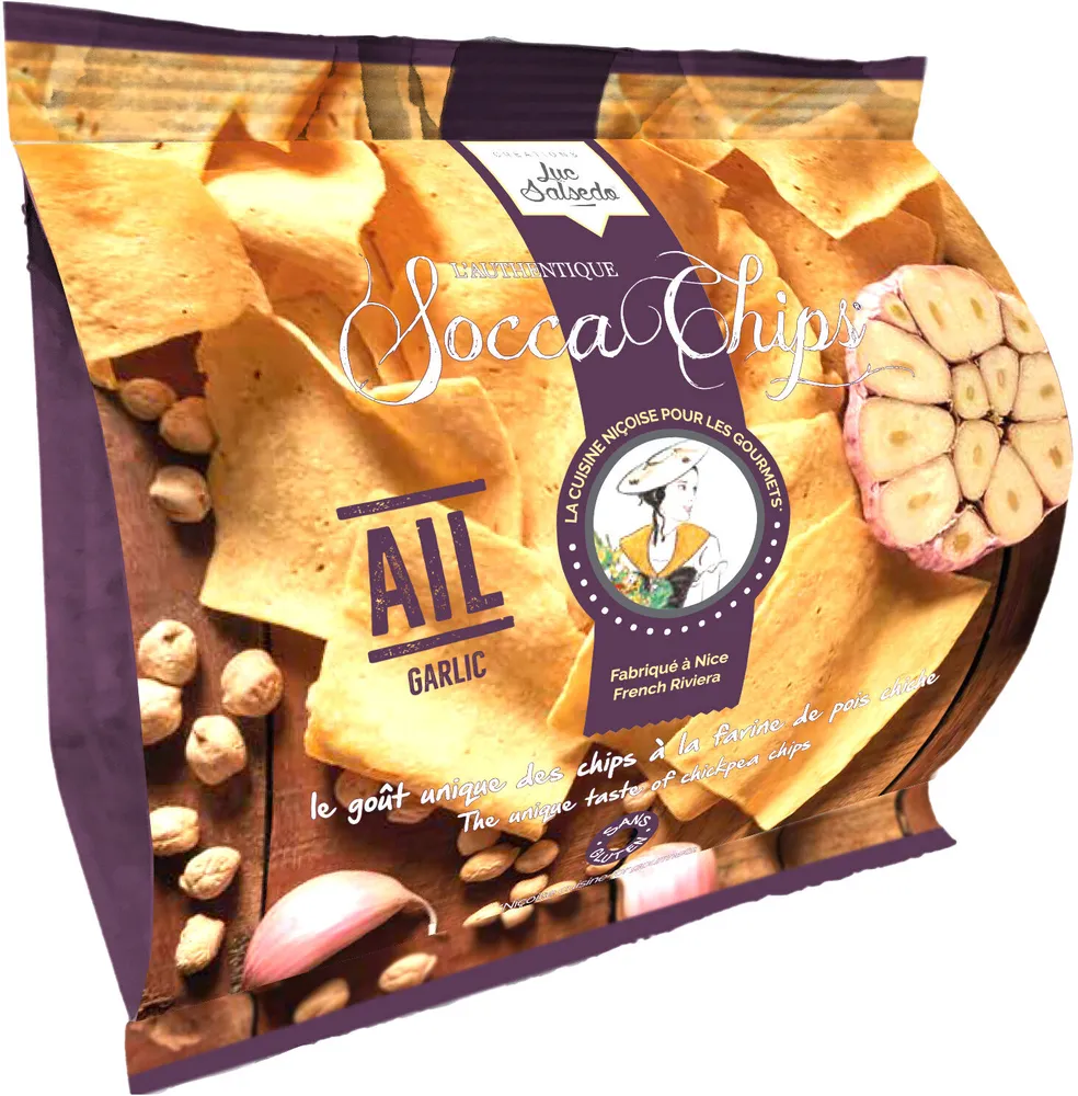 Socca Chips® Ail