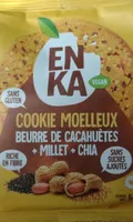 cookie moelleux beurre de cacahuète + millet +chia
