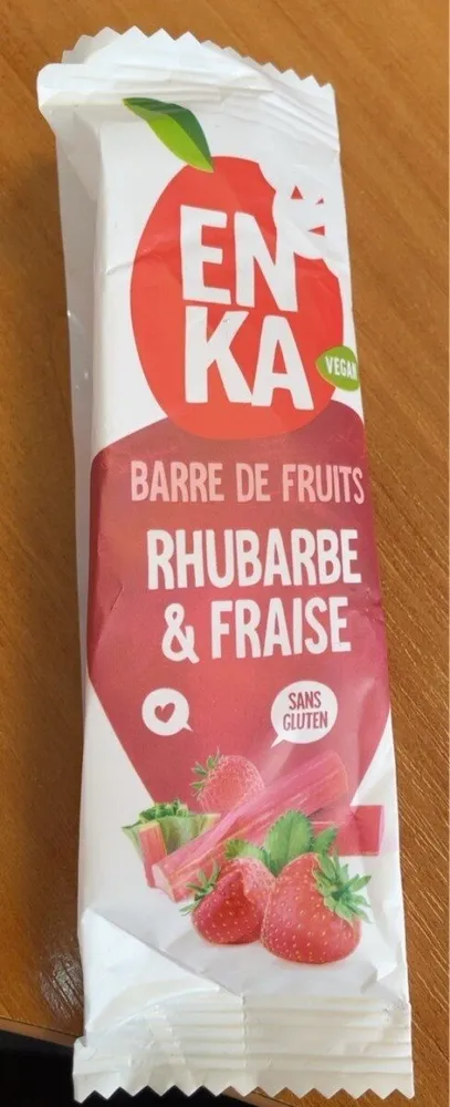 Enka barre de fruits Rhubarbe et fraise
