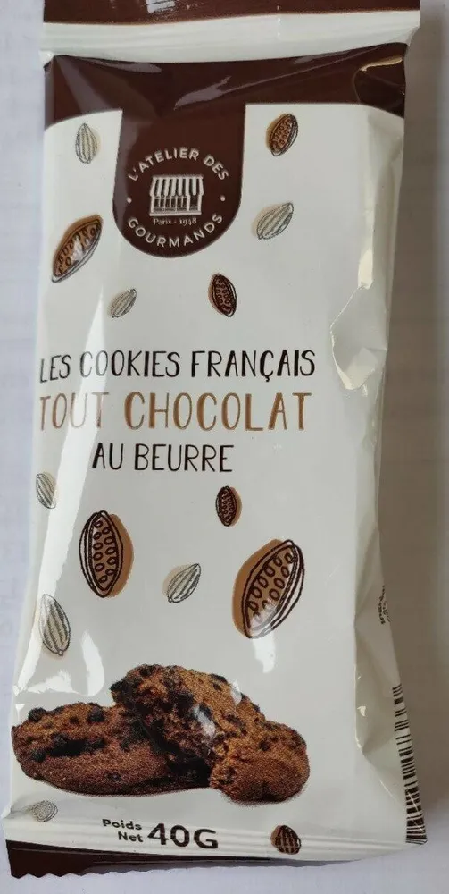 Cookies français tout chocolat