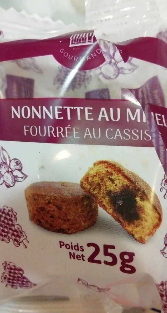 Nonette au miel fourrée cassis