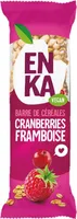 Barre de céréales cranberries framboise