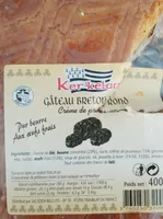 Gâteau Breton Rond Crème de Pruneaux