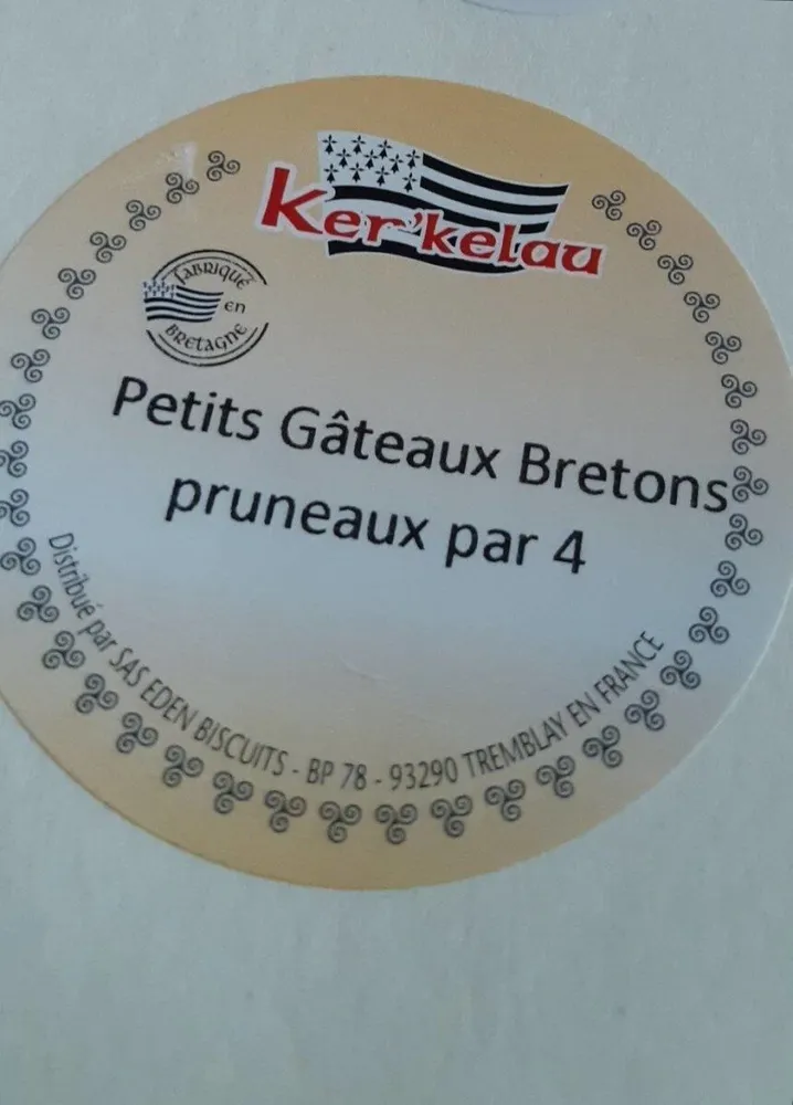 Petits gâteaux bretons pruneaux
