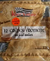 12 crêpes froment au lait entier