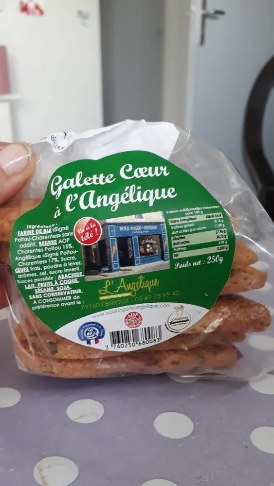 Galette coeur à l'angelique