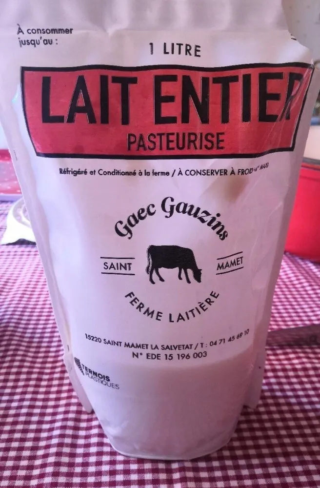 Lait entier pasteurisé