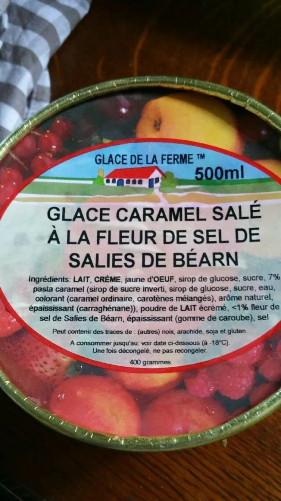 Glace caramel salé à la fleur de sel de Salies de Béarn