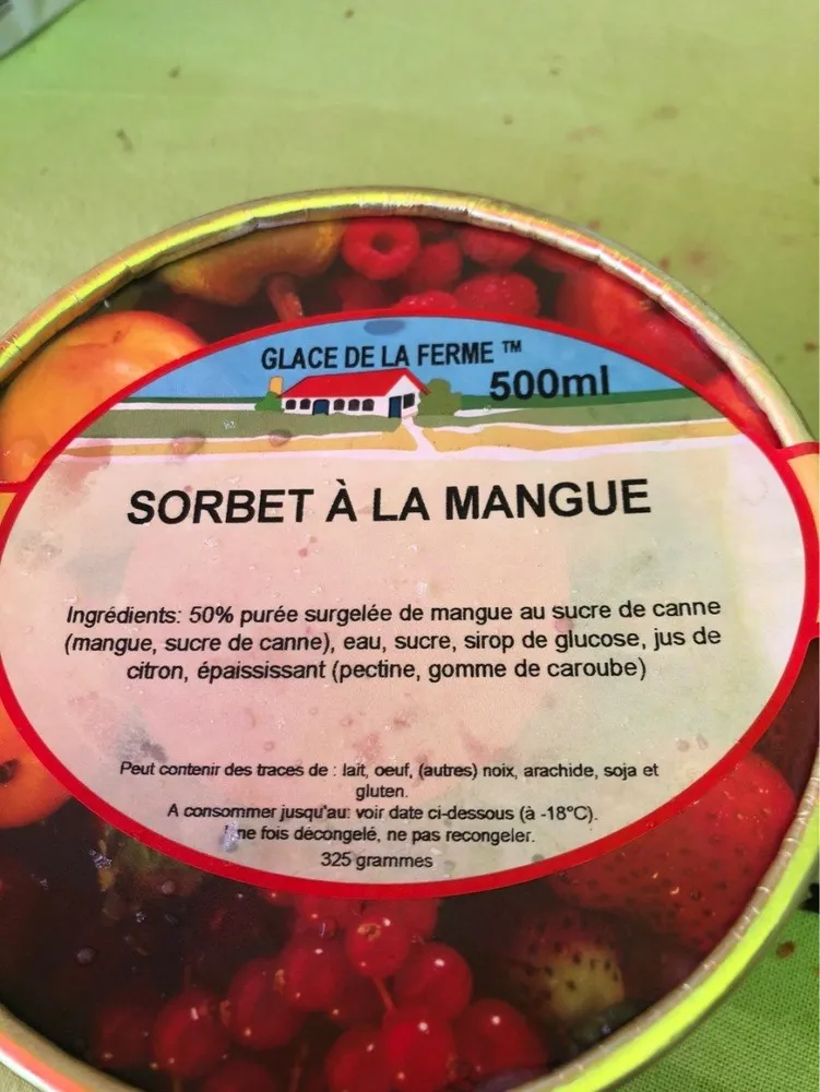 Sorbet mangue