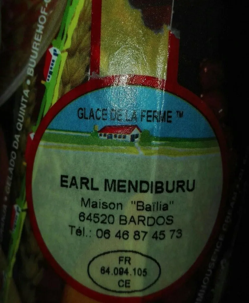 Glace à la ferme Vanille