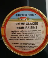 Crème glacée Rhum-Raisins