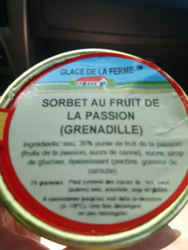 Sorbet au fruit de la passion