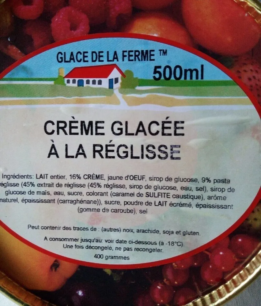 Creme glacee à la réglisse