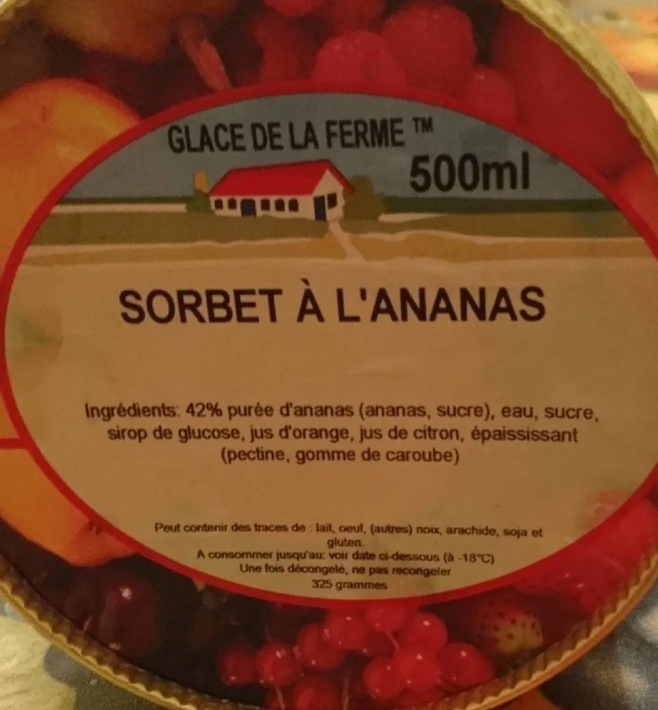 Sorbet à l'ananas