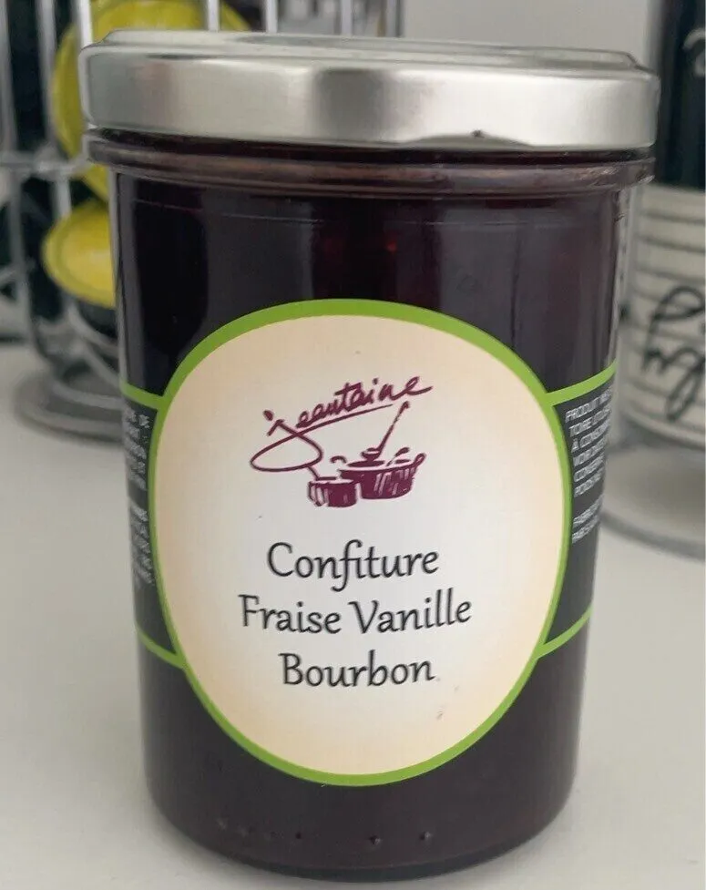 Confiture fraise vanille bourbon