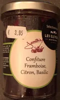 Confiture franboise citron basilique