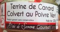 Terrine de canard colvert au poivre vert