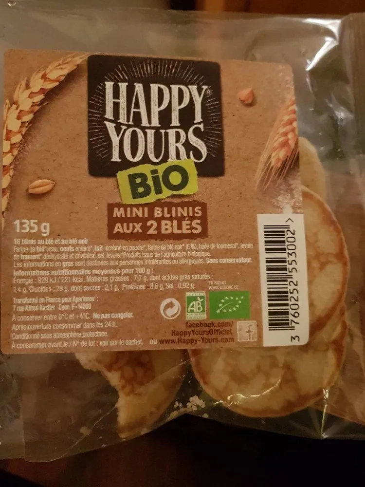 Mini blinis aux 2 blés
