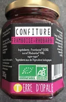 Confiture framboise rhubarbe