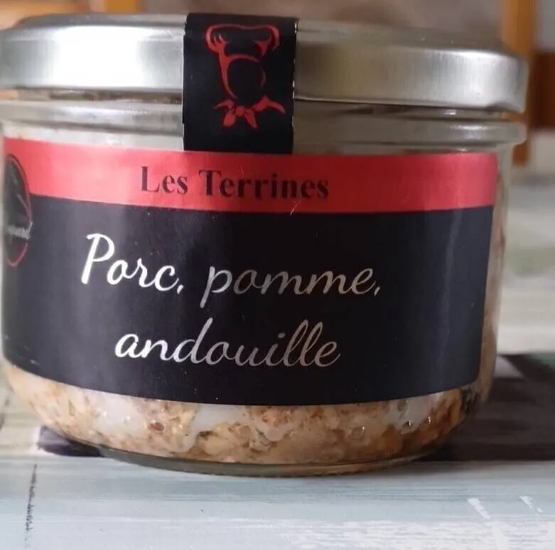 Terrine porc pomme andouille