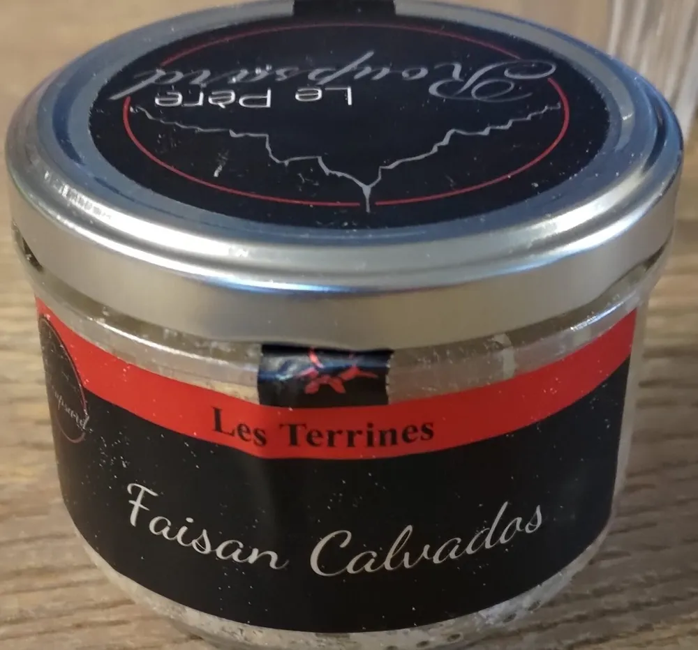 terrine faisan calvados