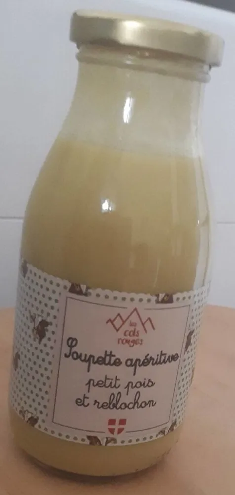 Soupette apéritive petits pois et reblochon