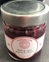 Confiture extra pêche de vigne pomme & amande