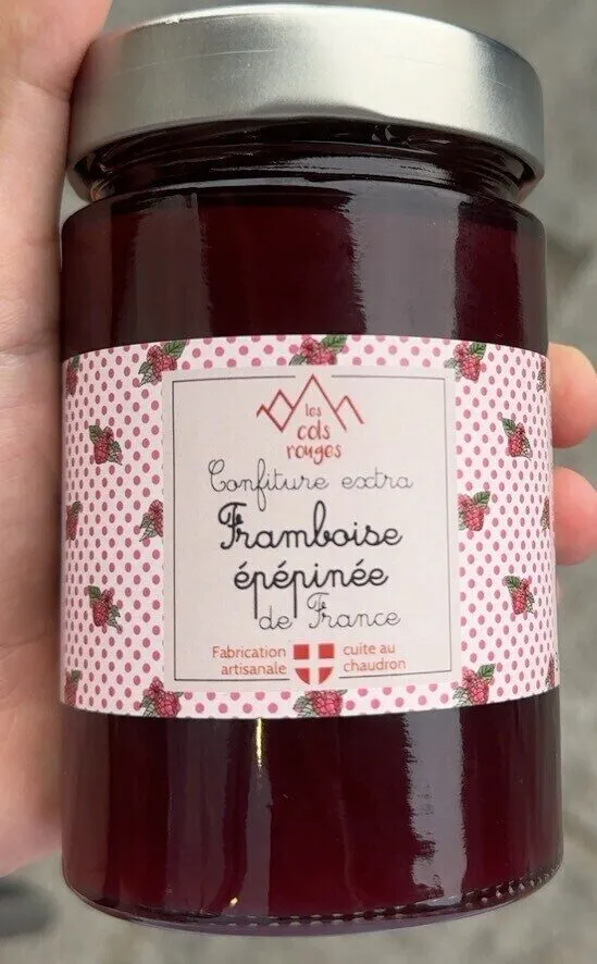 Confiture framboise épépinée de France