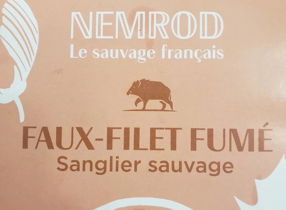 Faux-filet fumé sanglier sauvage