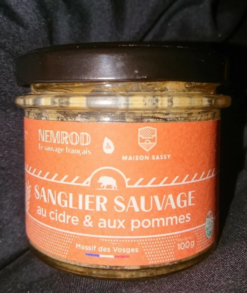 Terrine de sanglier sauvage au Cidre et aux pommes