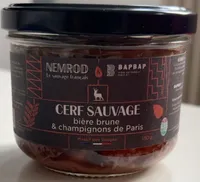 Cerf sauvage à la bière brune & champignons de Paris