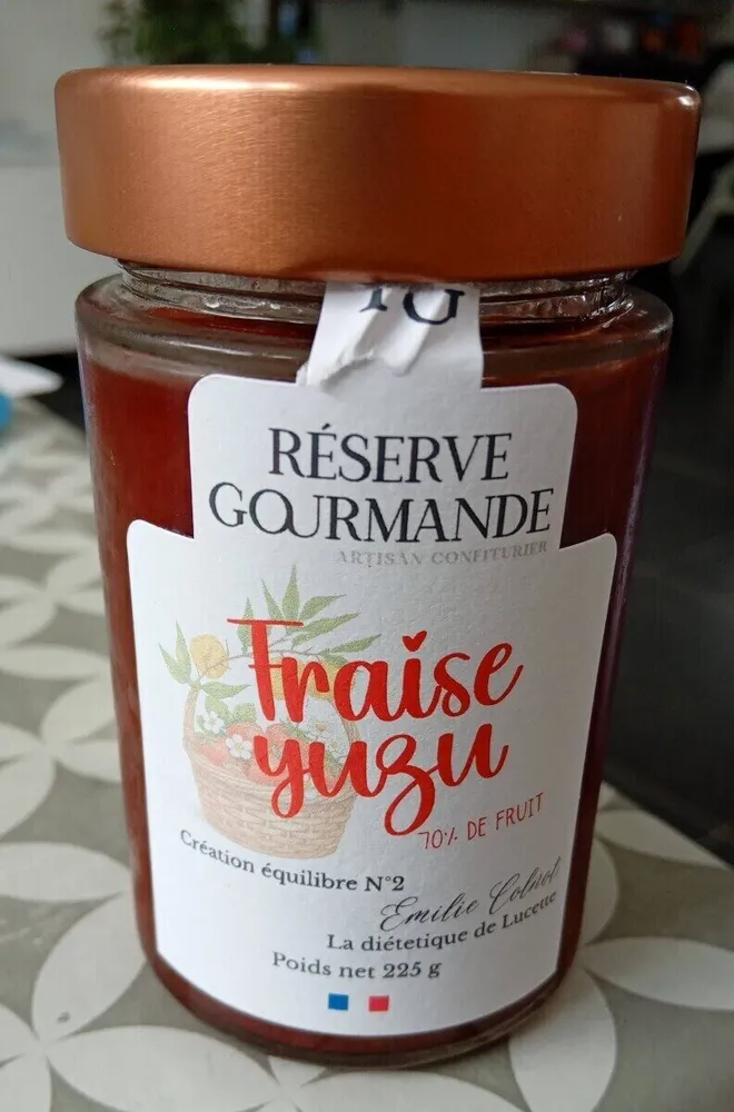 Reserve gourmandes fraise yuzu