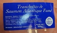 Tranchettes de saumon Atlantique fumé
