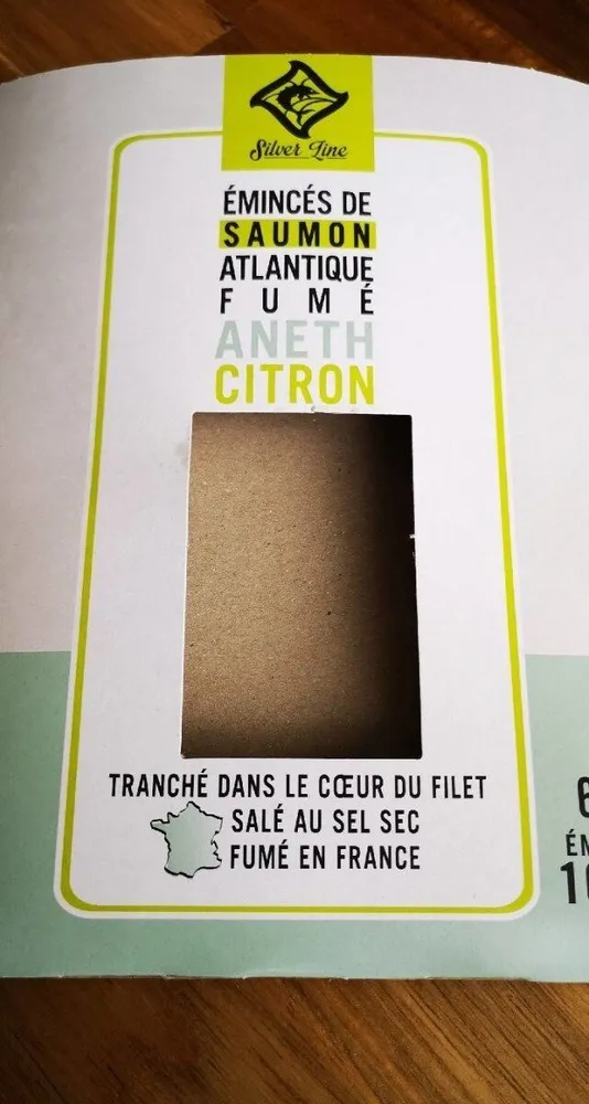 Émincé de saumon aneth citron