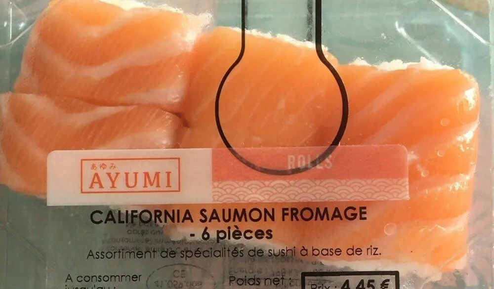 California saumon fromage