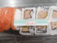 Assortiment duo rolls et nigiri