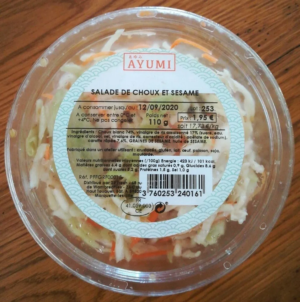 Salade de choux et sésame