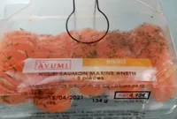 Niguri saumon marine aneth