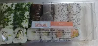 Assortiment sans poisson cru au concombre et thon cuit