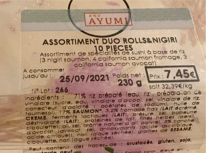 Assortiment duo rolls & nigiri