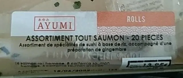 Assortiment saumon -20 pièces