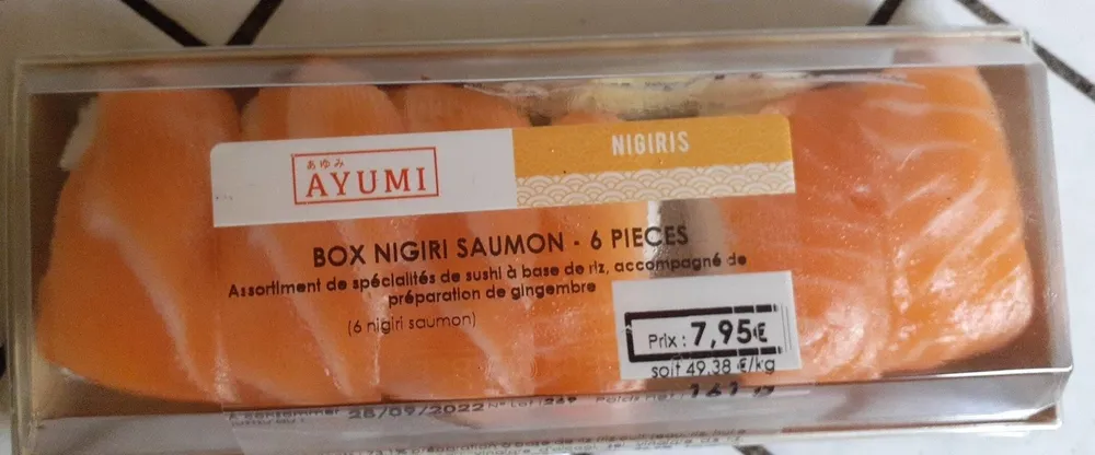 Box Nigiri Saumon - 6 pièces