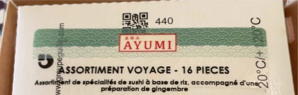 Assortiment voyage sushi