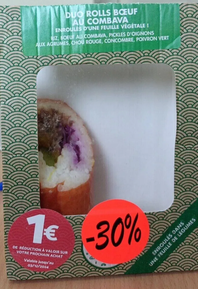 Duo rolls boeuf au combava