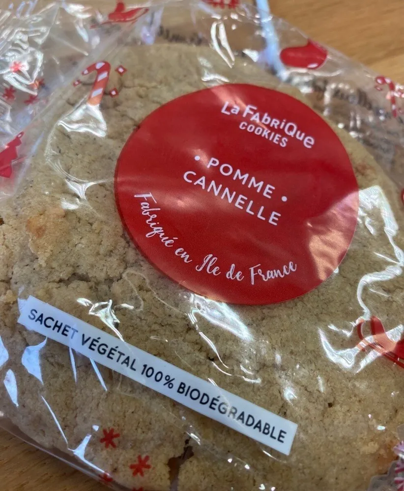 Cookie pépites de chocolat, éclats caramel et sel de Guérande